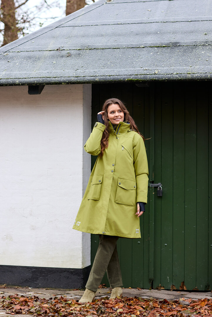 Veste d&#039;hiver Regn Ilsa bleu, imperm&eacute;able, coupe-vent et respirante