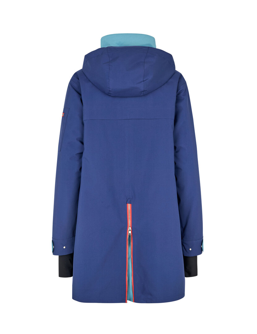 Regn Winterjacke Isolde blau, wasserdicht, winddicht und atmungsaktiv