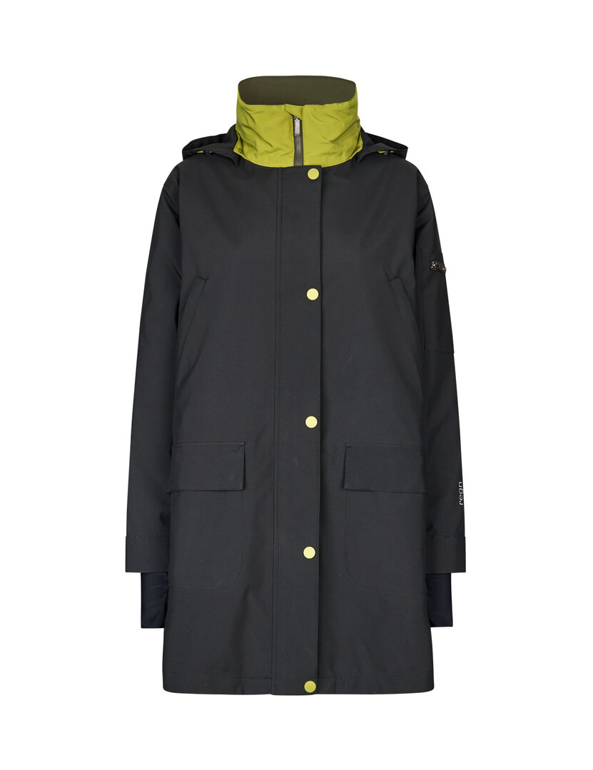 Regn Winterjacke Isolde schwarz, wasserdicht, winddicht und atmungsaktiv