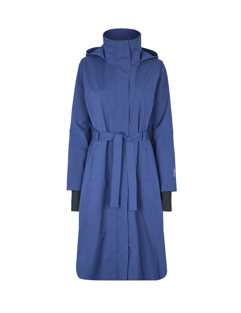 Regn Jacke Ina blau, wasserdicht, winddicht und atmungsaktiv