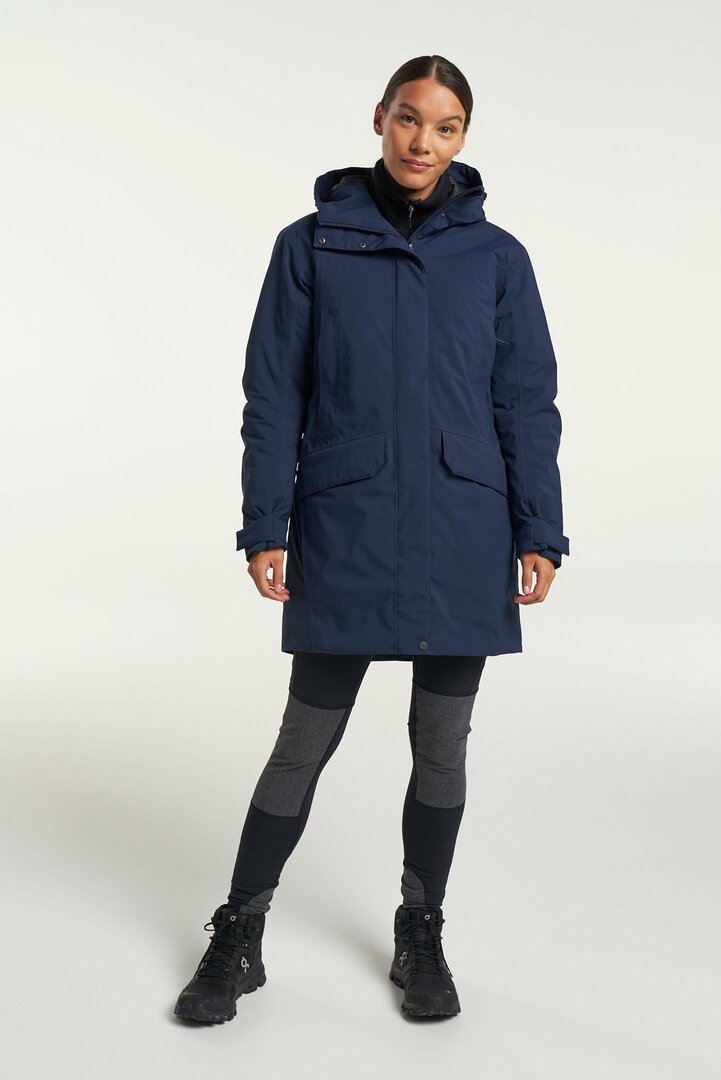 Tenson MPC winterjas Eve donkerblauw, waterdicht, winddicht, en ademend  