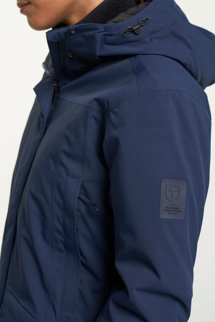 Tenson MPC winterjas Eve donkerblauw, waterdicht, winddicht, en ademend  