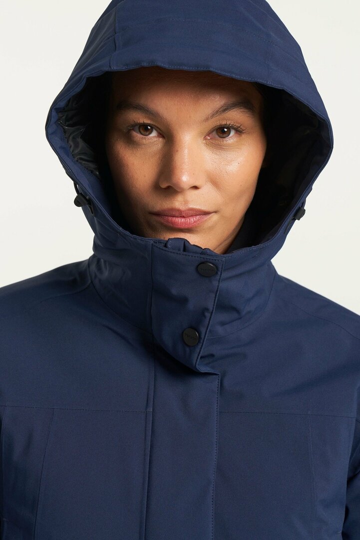 Tenson MPC winterjas Eve donkerblauw, waterdicht, winddicht, en ademend  