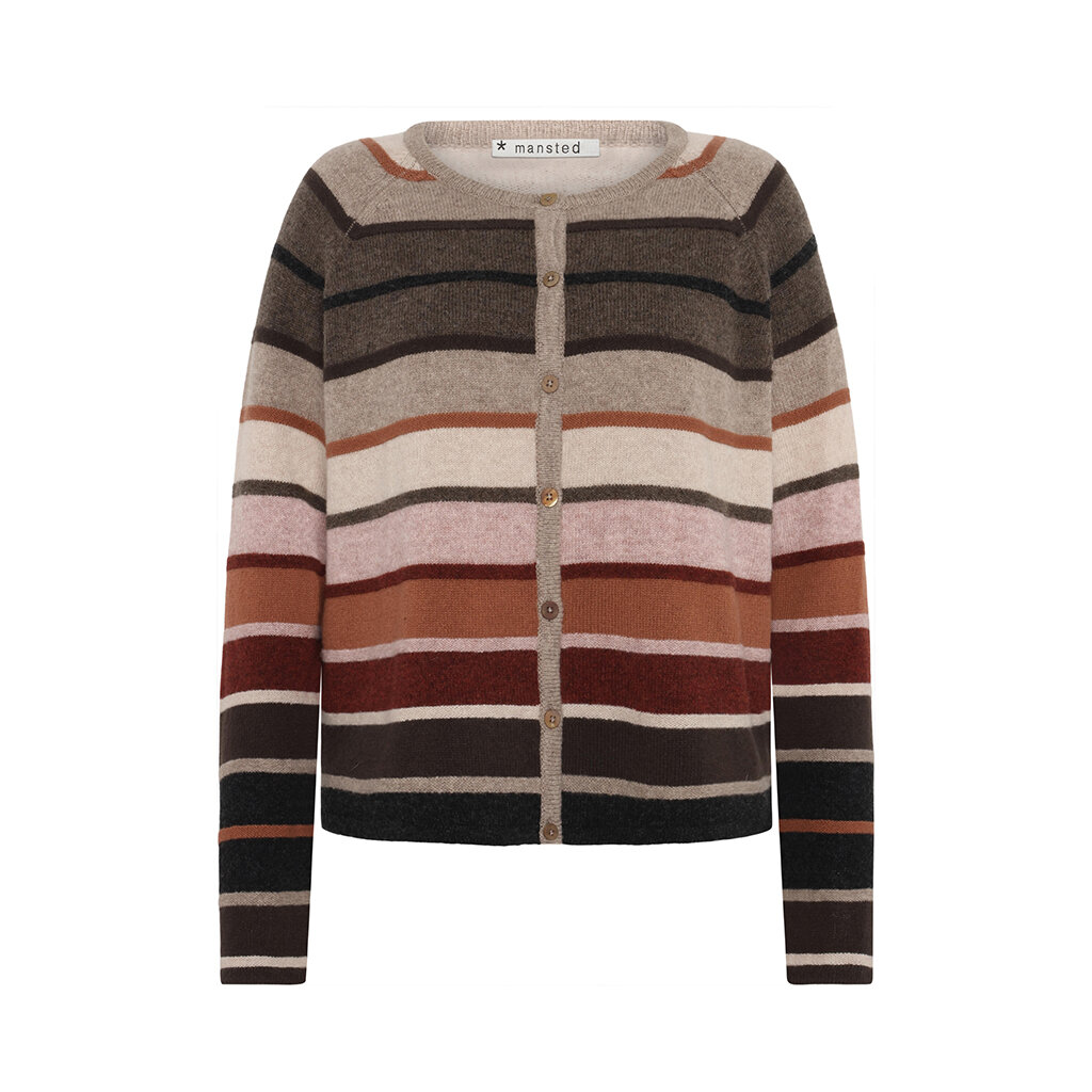 Mansted kleding Amina vest dark brown