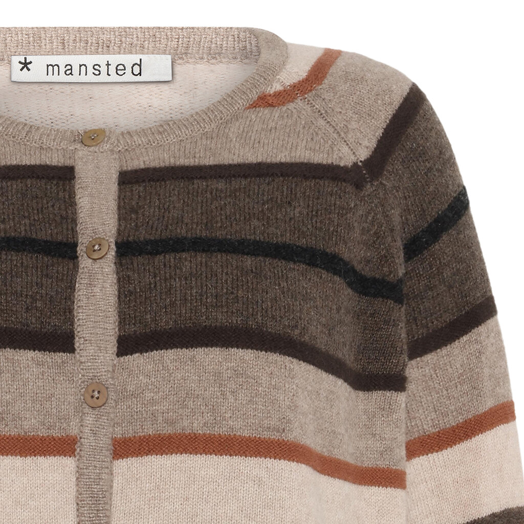Mansted clothing Amina cardigan dark brown