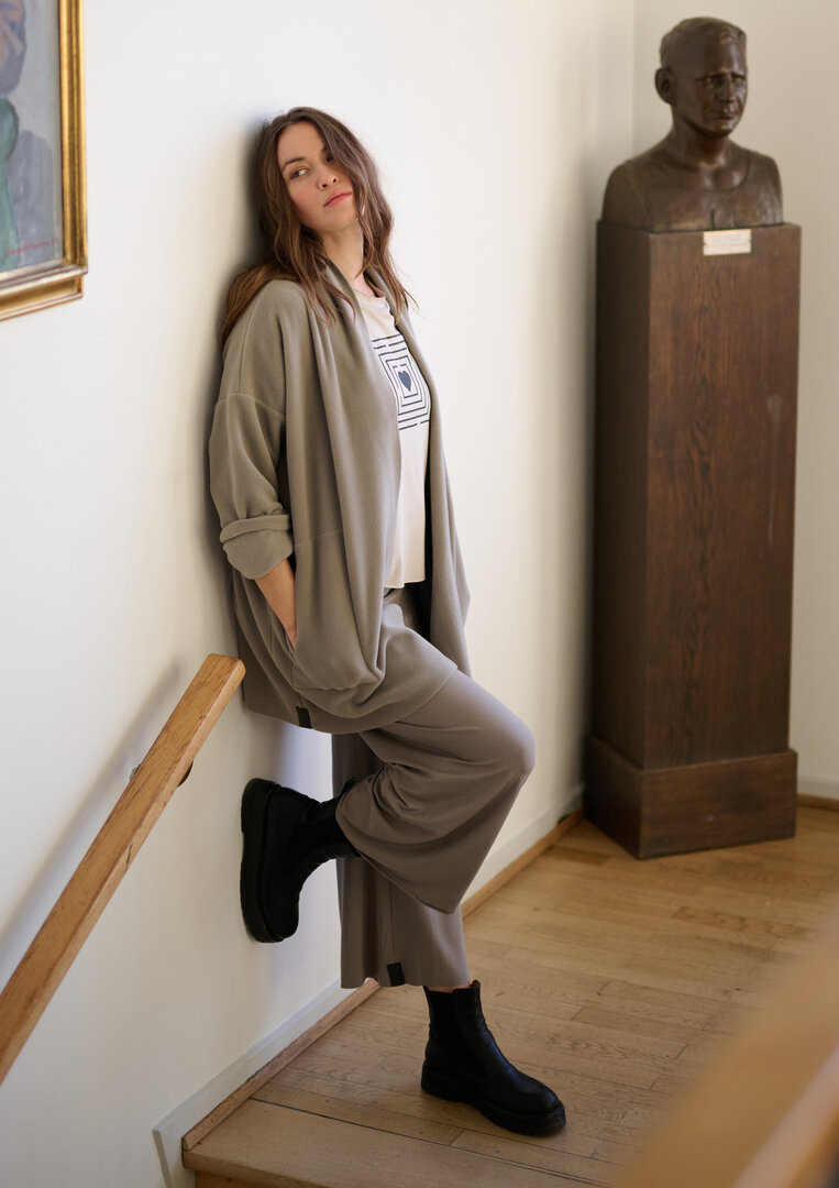 Henriette Steffensen Strickjacke 7173-914 weich schwarz