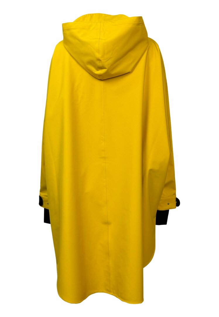 Regn Regenjacke Poncho mit Rei&szlig;verschluss Pernille Chlendula Lemon wasserdicht, winddicht und atmungsaktiv