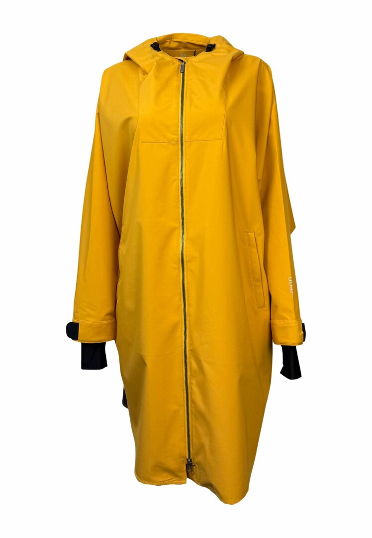 Regn regenjas poncho met rits Pernille Yellow Mango Mojito waterdicht, winddicht, en ademend 