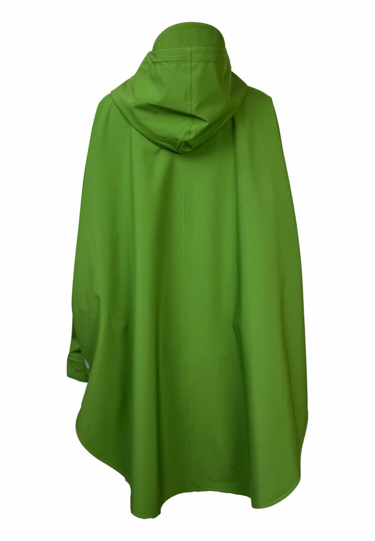 Regn Regenjacke Poncho mit Rei&szlig;verschluss Pernille Green Banana Palm wasserdicht, winddicht und atmungsaktiv