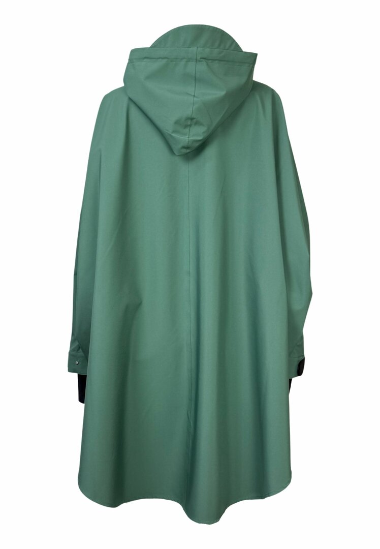 Regn Regenjacke Poncho mit Rei&szlig;verschluss Pernille Green Dark Forrest wasserdicht, winddicht und atmungsaktiv