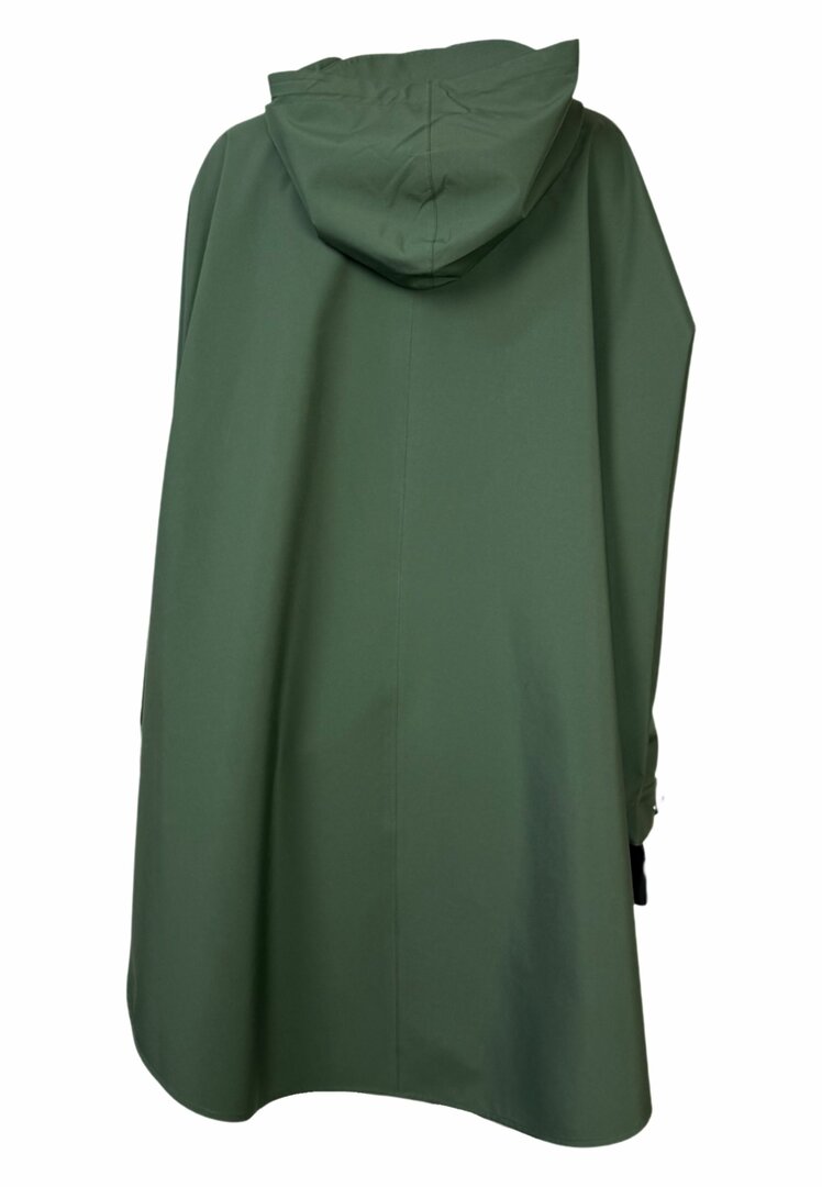 Regn Regenjacke Poncho mit Rei&szlig;verschluss Pernille Green Climbing Ivy wasserdicht, winddicht und atmungsaktiv