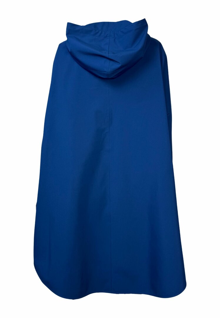 Regn Regenjacke Poncho mit Rei&szlig;verschluss Pernille Estate Blue wasserdicht, winddicht und atmungsaktiv