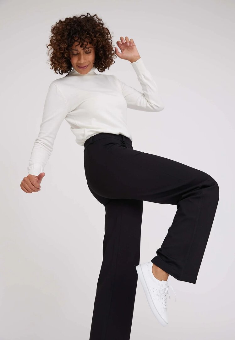 Laurie Hose, Modell Donna Loose basic Viskose black brushed 29216-99143