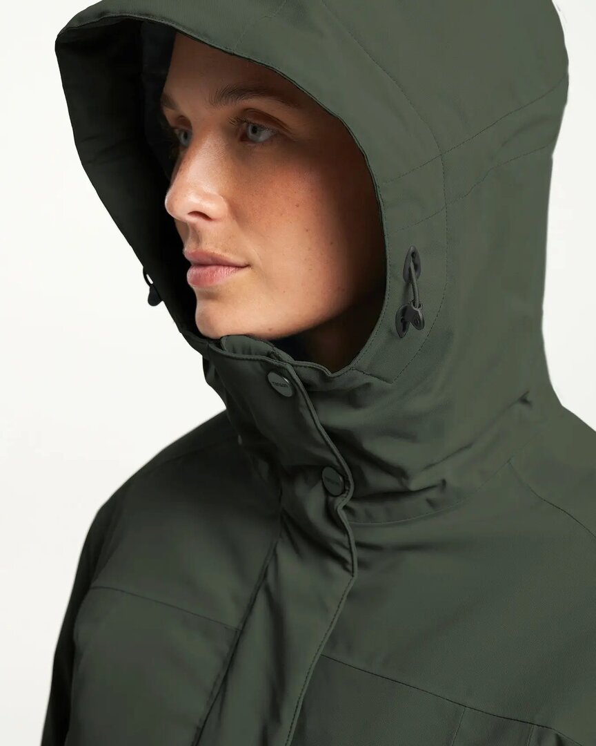 Veste d&#039;hiver Tenson MPC Eve vert fonc&eacute;, imperm&eacute;able, coupe-vent et respirante