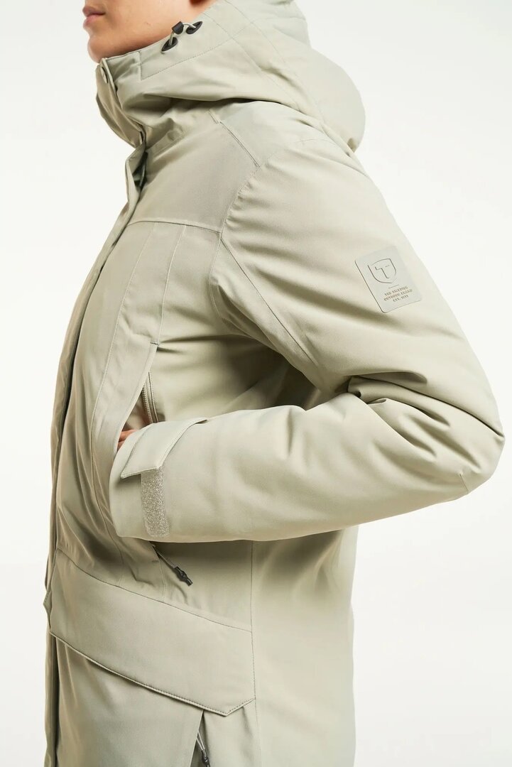 Veste d&#039;hiver Tenson MPC Eve beige clair, imperm&eacute;able, coupe-vent et respirante