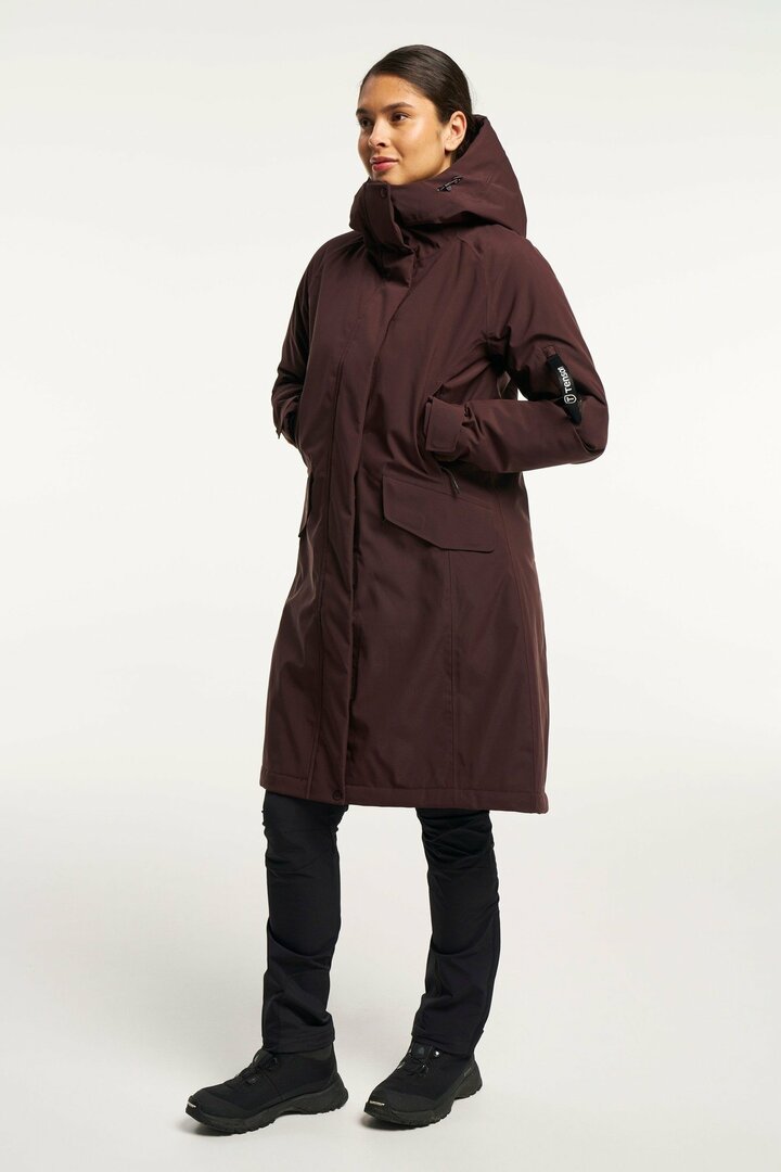 Tenson MPC winterjas Aurora Parka bruin, waterdicht, winddicht, en ademend  
