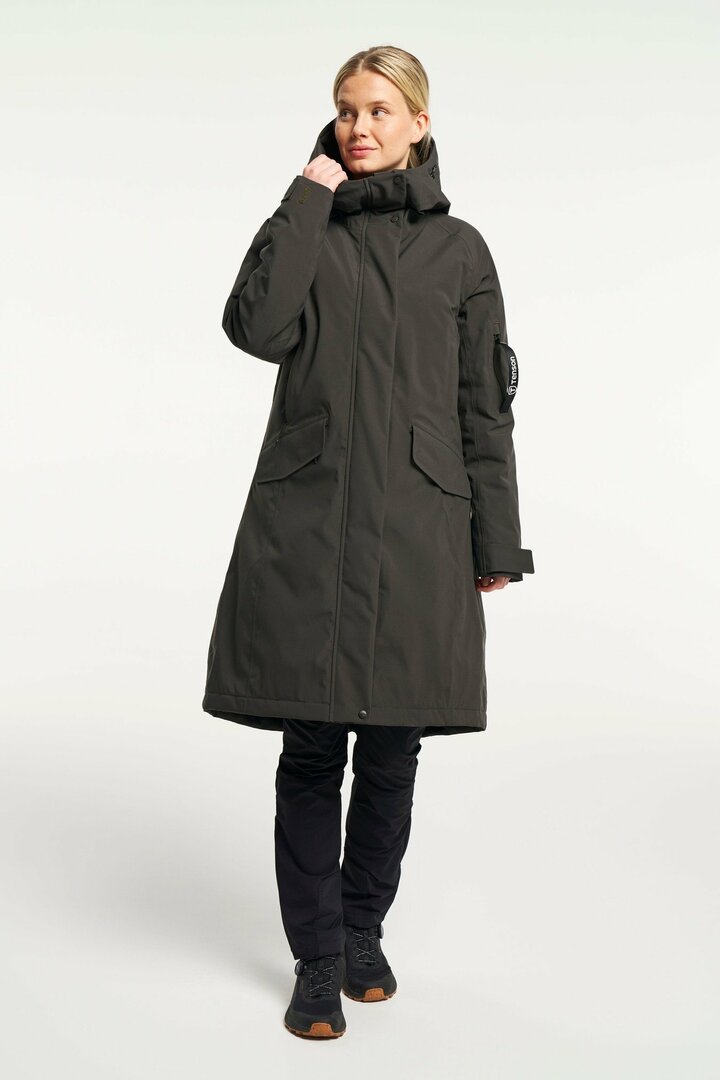 Tenson MPC winterjas Aurora Parka donkergroen, waterdicht, winddicht, en ademend  