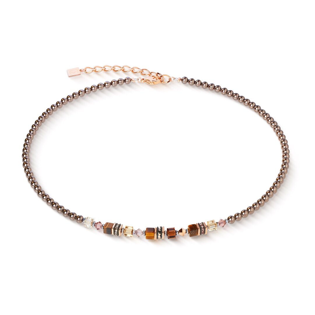 Coeur de Lion Ketting 2103/ /1100 Earth Glow rose gold-brown