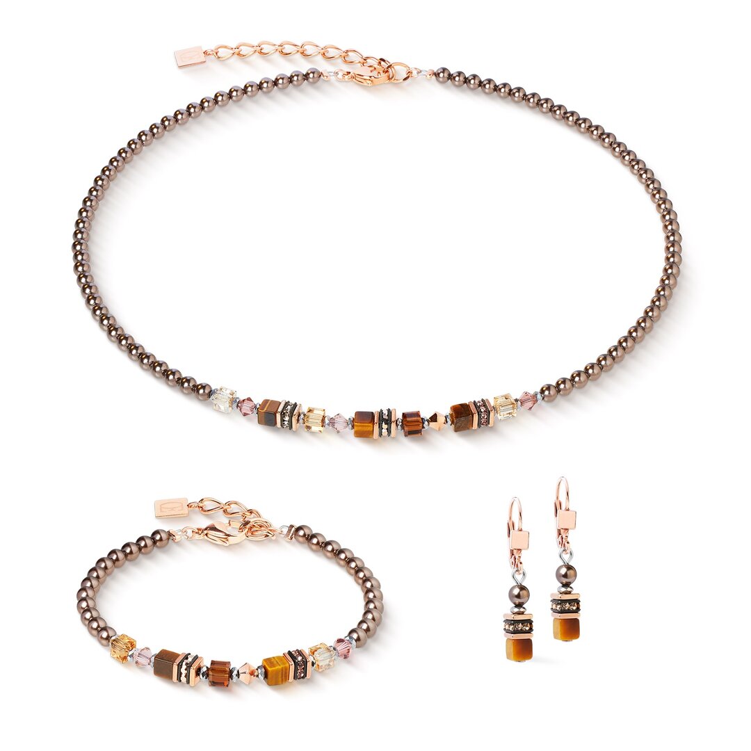 Coeur de Lion Armband 2103/ /1100 Earth Glow rose gold-brown