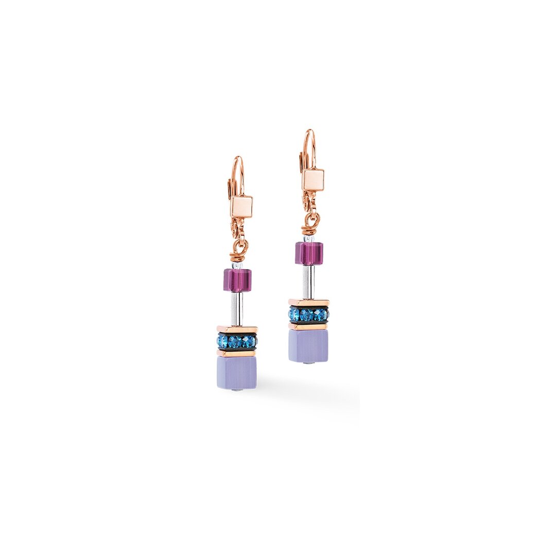 Coeur de Lion oorbellen 2838/ /0807 Blue Moon rose gold
