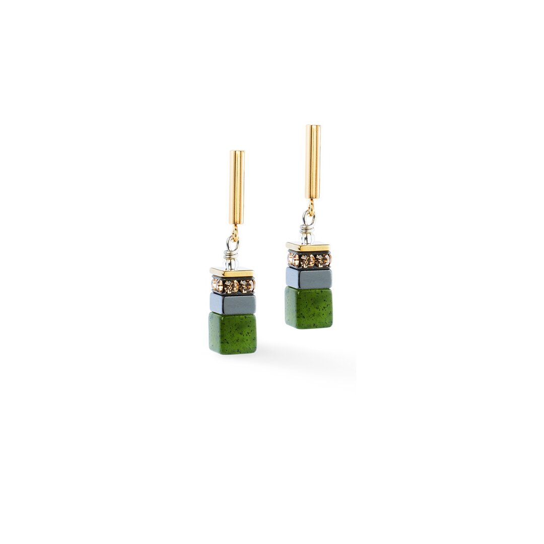 Coeur de Lion oorbellen 3017/ /0500 Forest Light gold