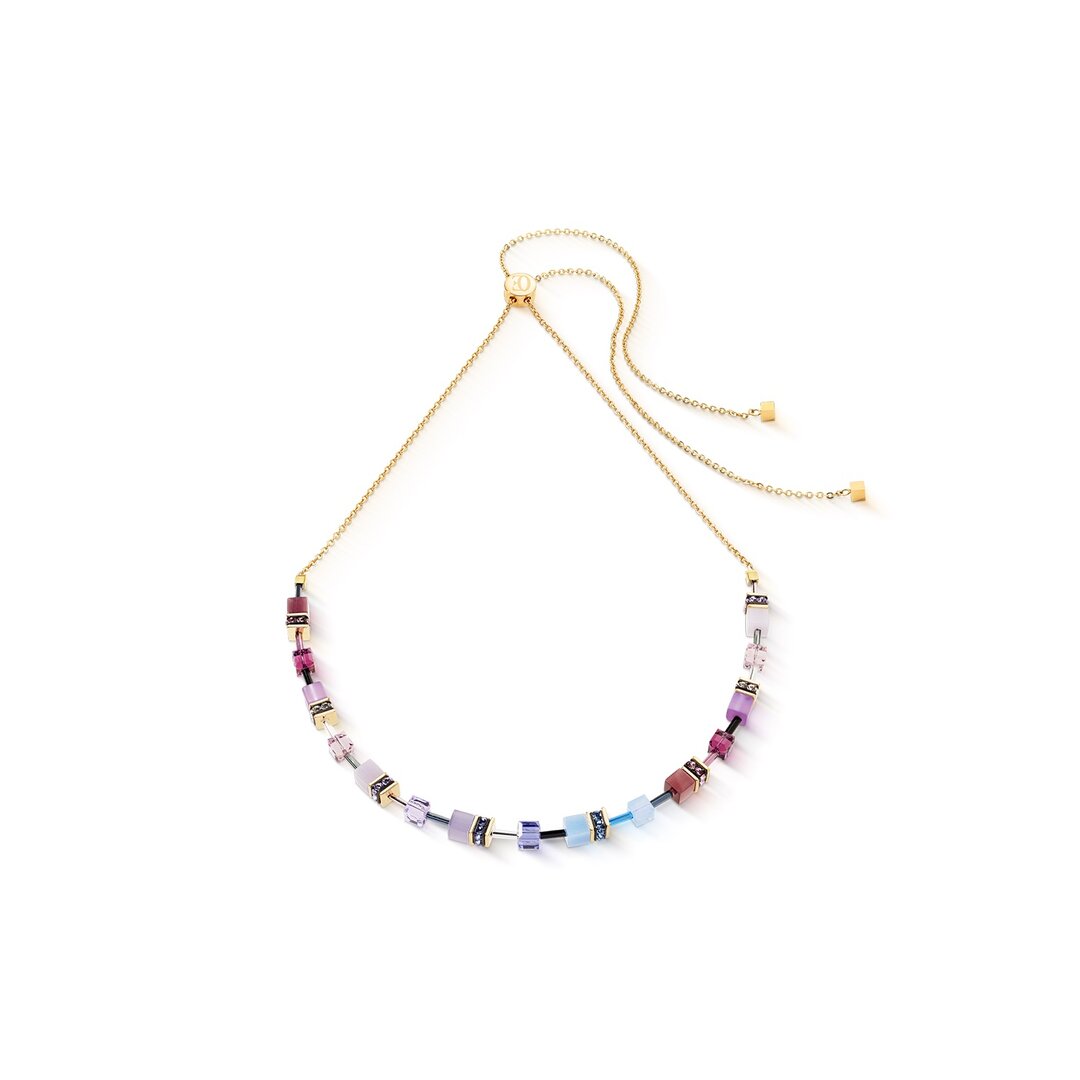 Coeur de Lion Ketting 3030/ /0807 Mystic Orchid gold