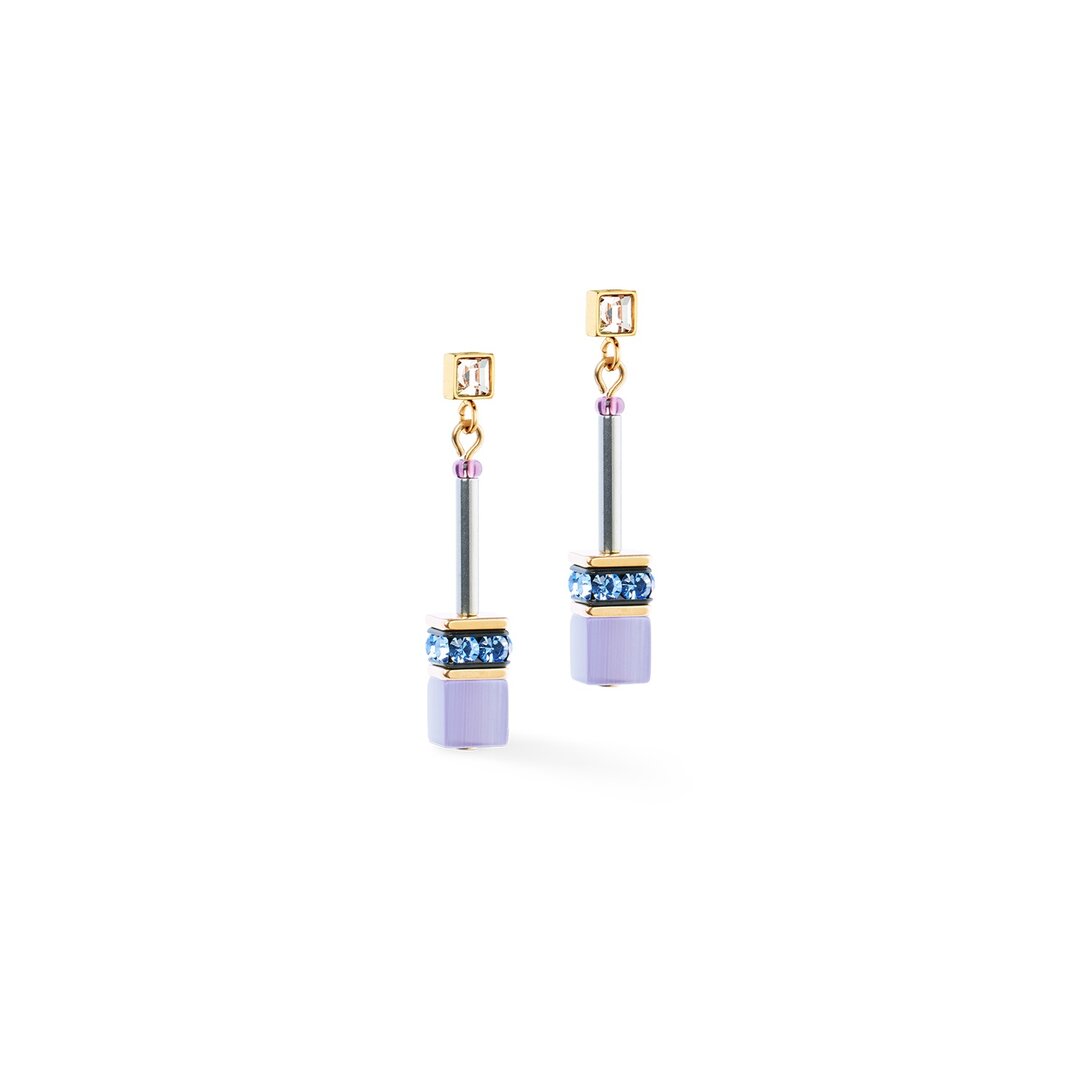 Coeur de Lion oorbellen 3030/ /0807 Mystic Orchid gold