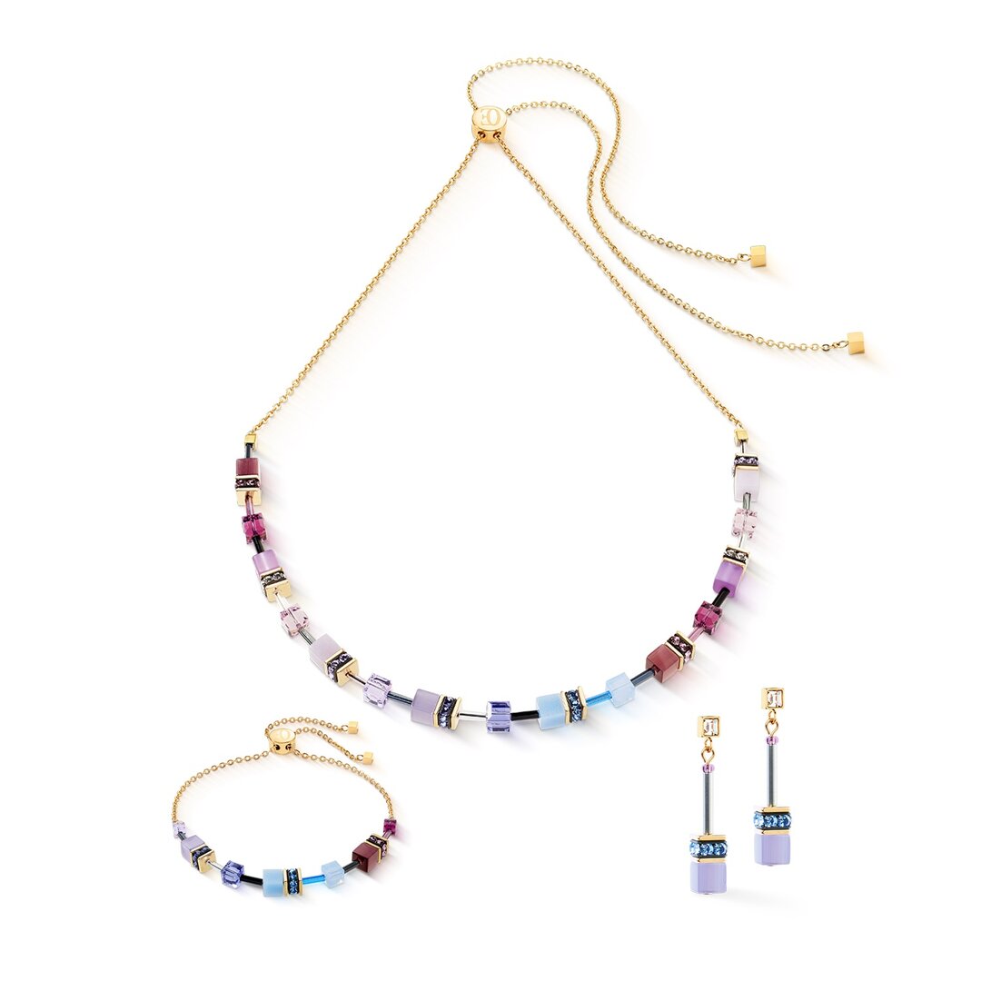 Coeur de Lion Ohrringe 3030/ /0807 Mystic Orchid gold