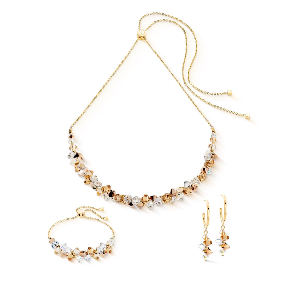 Coeur de Lion Armband 4639/ /1016 Dancing Crystals gold-beige