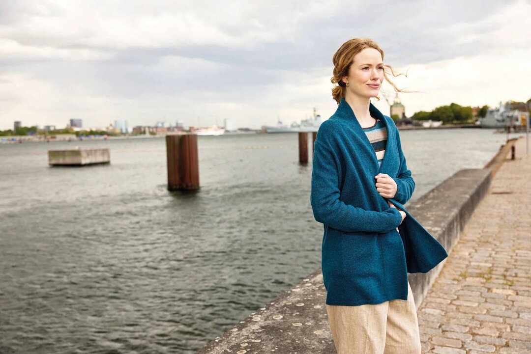 Mansted v&ecirc;tements cardigan Mitty dark aqua