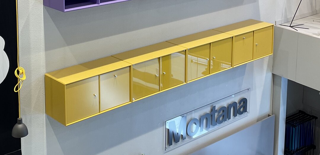 Montana Wandm&ouml;bel ockerfarben 4 Einheiten 2,80 m breit, hoher Rabatt