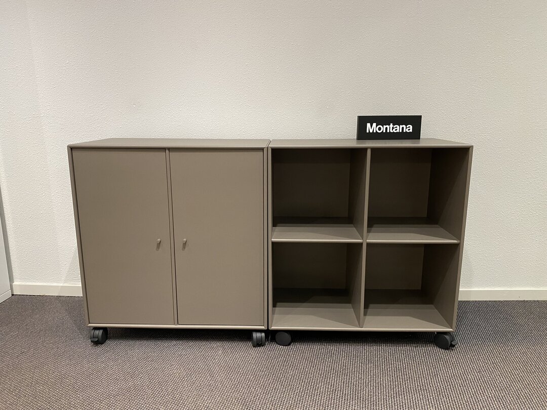 Montana Sideboard braun 2 Einheiten 1.39 m breit, hoher Rabatt