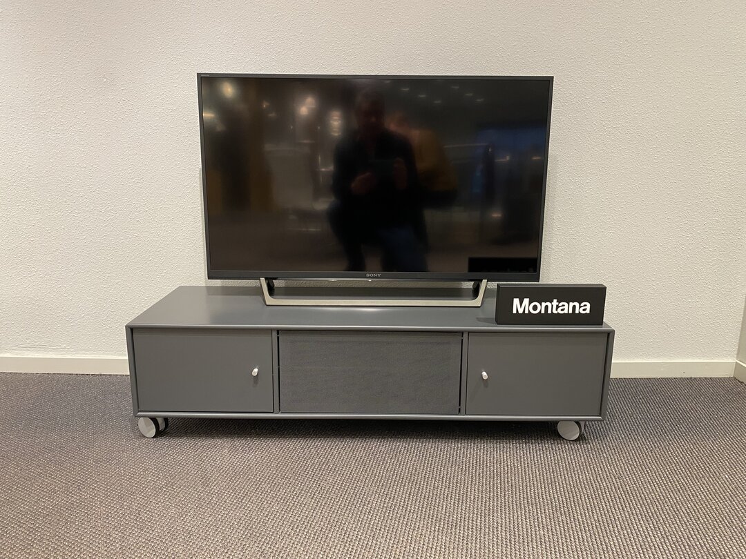 Meuble TV Montana gris 1 &eacute;l&eacute;ment 1.15 m de large, remise importante