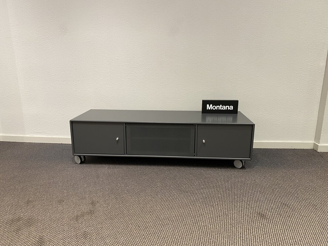 Montana TV cabinet grey 1 unit 1.15 m wide, high discount