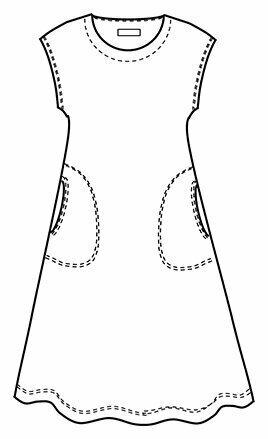 A&iuml;no, Kleid Amanda Long Palmeras 665