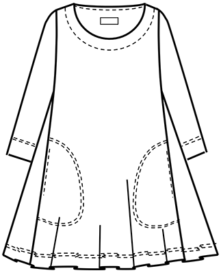 V&ecirc;tements A&iuml;no, tunique Tetta Cometas 238