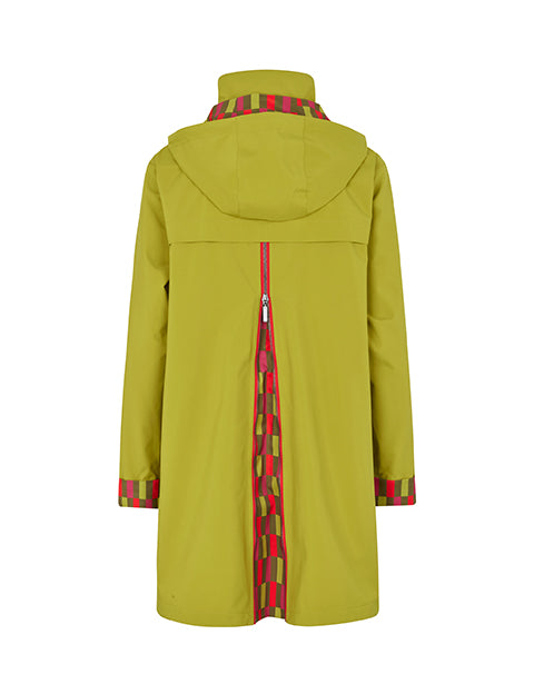 Regn jacket Jodie lime, waterproof, windproof, and breathable