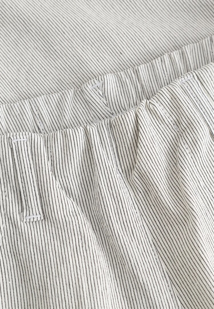 Laurie Hose, Modell Donna Loose basic Viskose white pinstripe 101262-10109