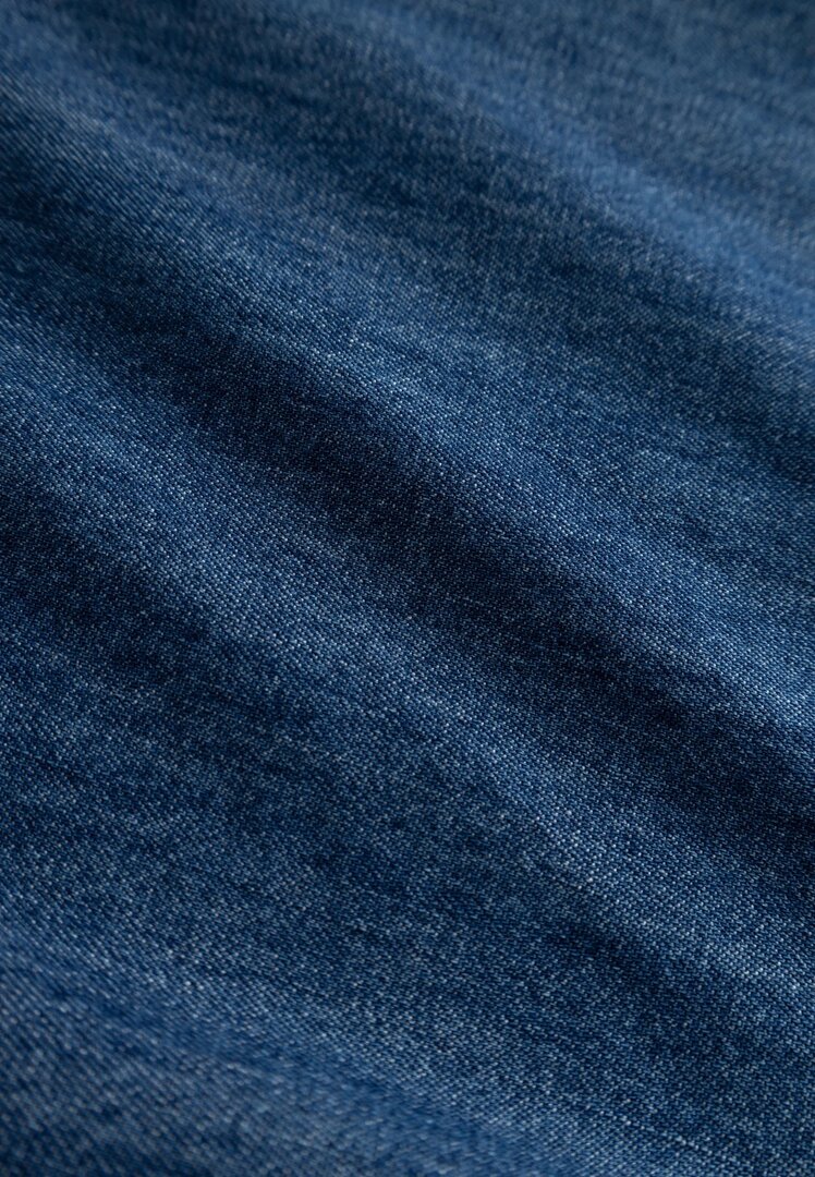 Laurie broek, model Camille Straight Cropped blue denim 101278-49601