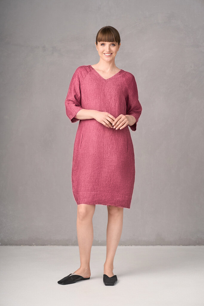 GR Nature clothing, dress SAFA-1 281 raspberry