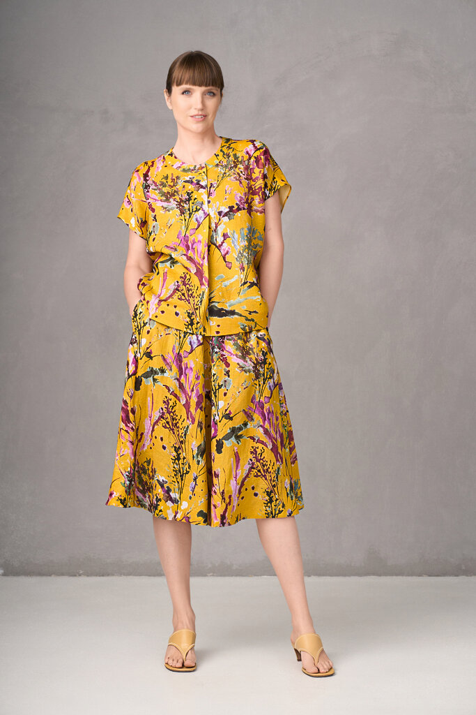 GR Nature Kleidung, Bluse FINLEY-1 284 yellow print