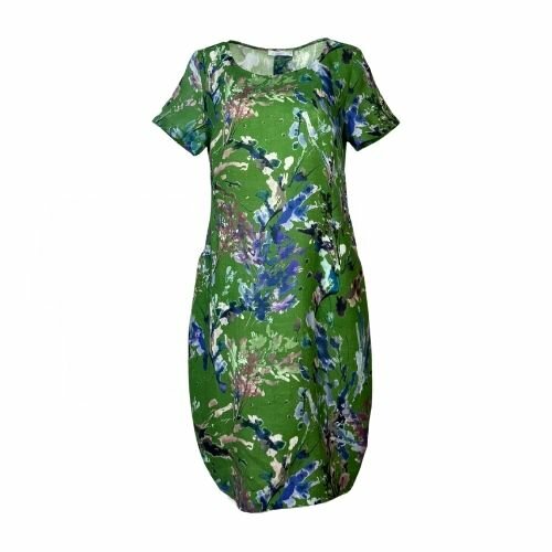 GR Nature kleding, jurk LEILA-2 285 green print