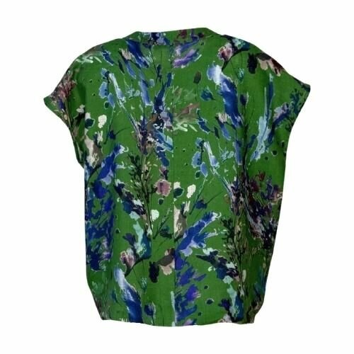 GR Nature kleding, blouse FINLEY-1 285 green print