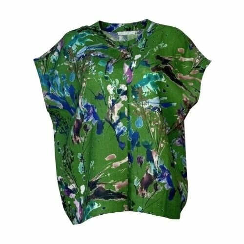 GR Nature Kleidung, Bluse FINLEY-1 285 green print