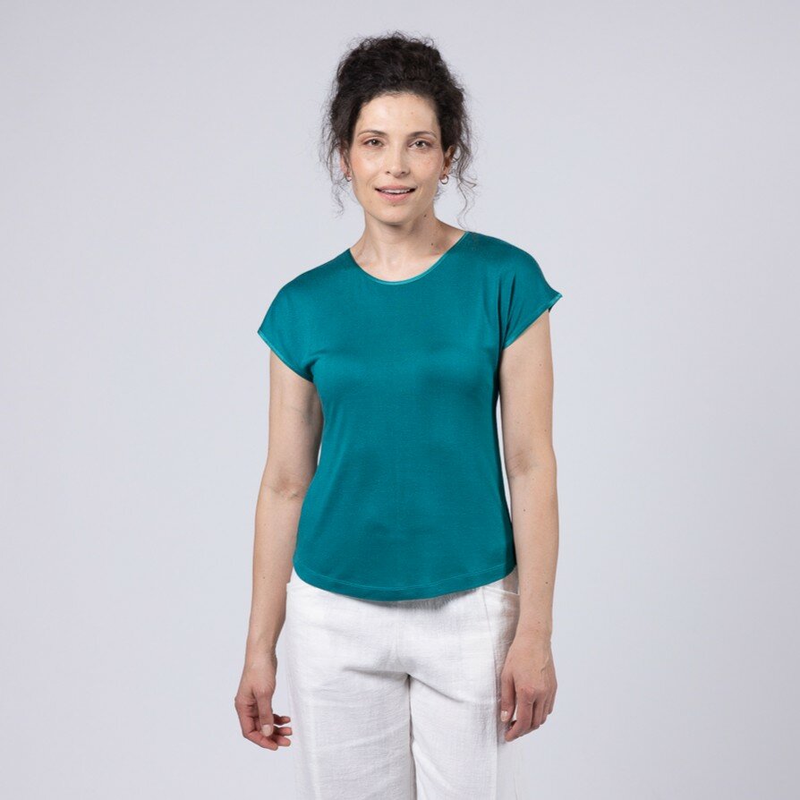 Kokon Zwo clothing shirt Cinda silk viscose fanfare 496