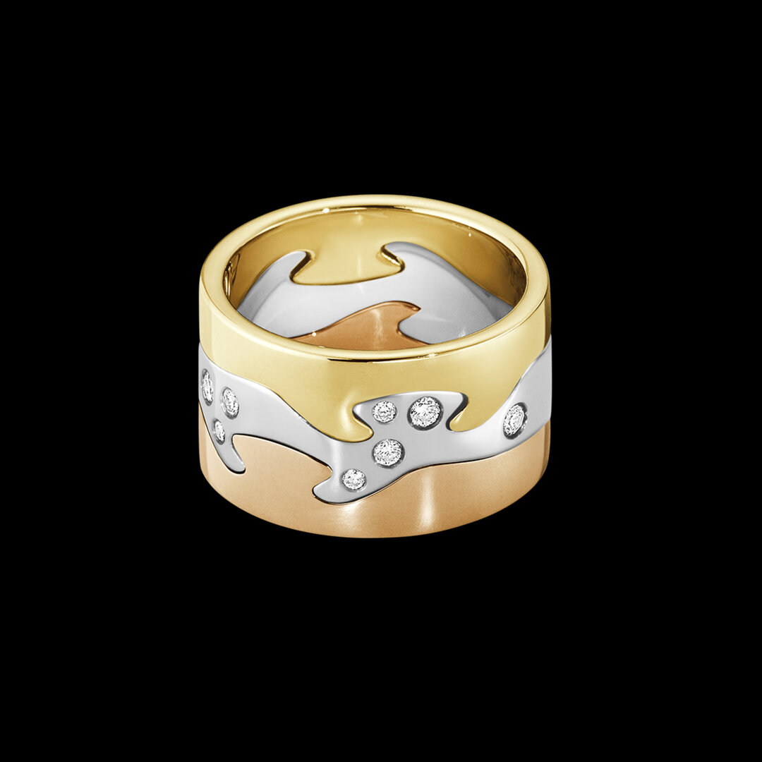 Georg Jensen Fusion Ring Gold 18 Karat