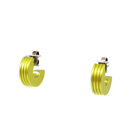 Otracosa oorbellen rond geel CR4