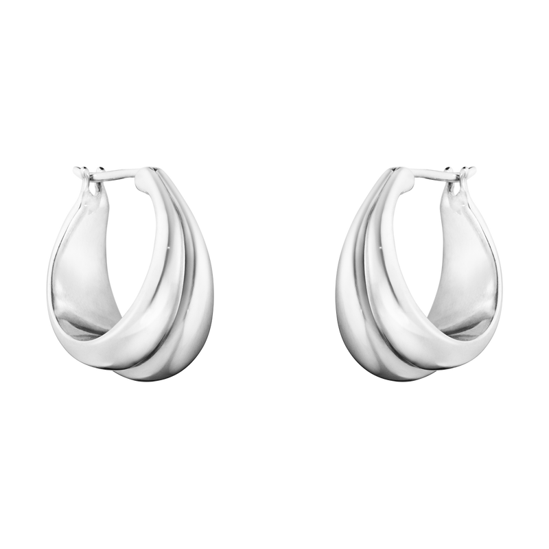 Georg Jensen sieraad, oorbellen Curve 501B