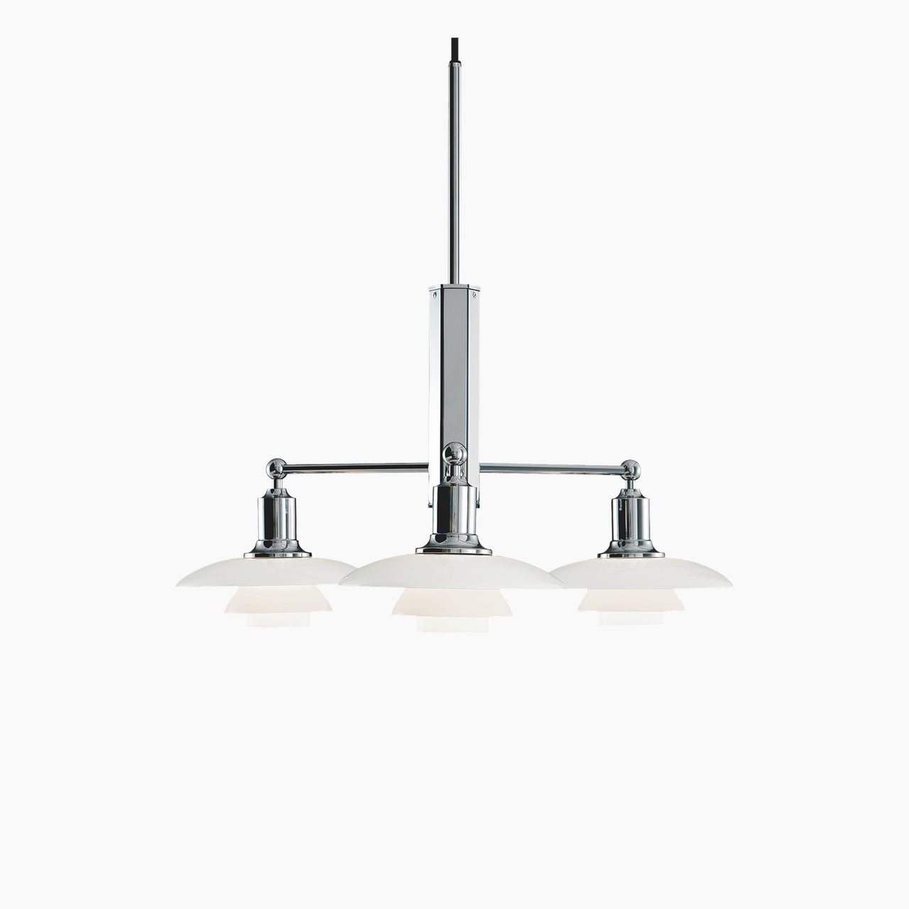 Louis Poulsen PH 2/1 Stem Fitting hanglamp chroom