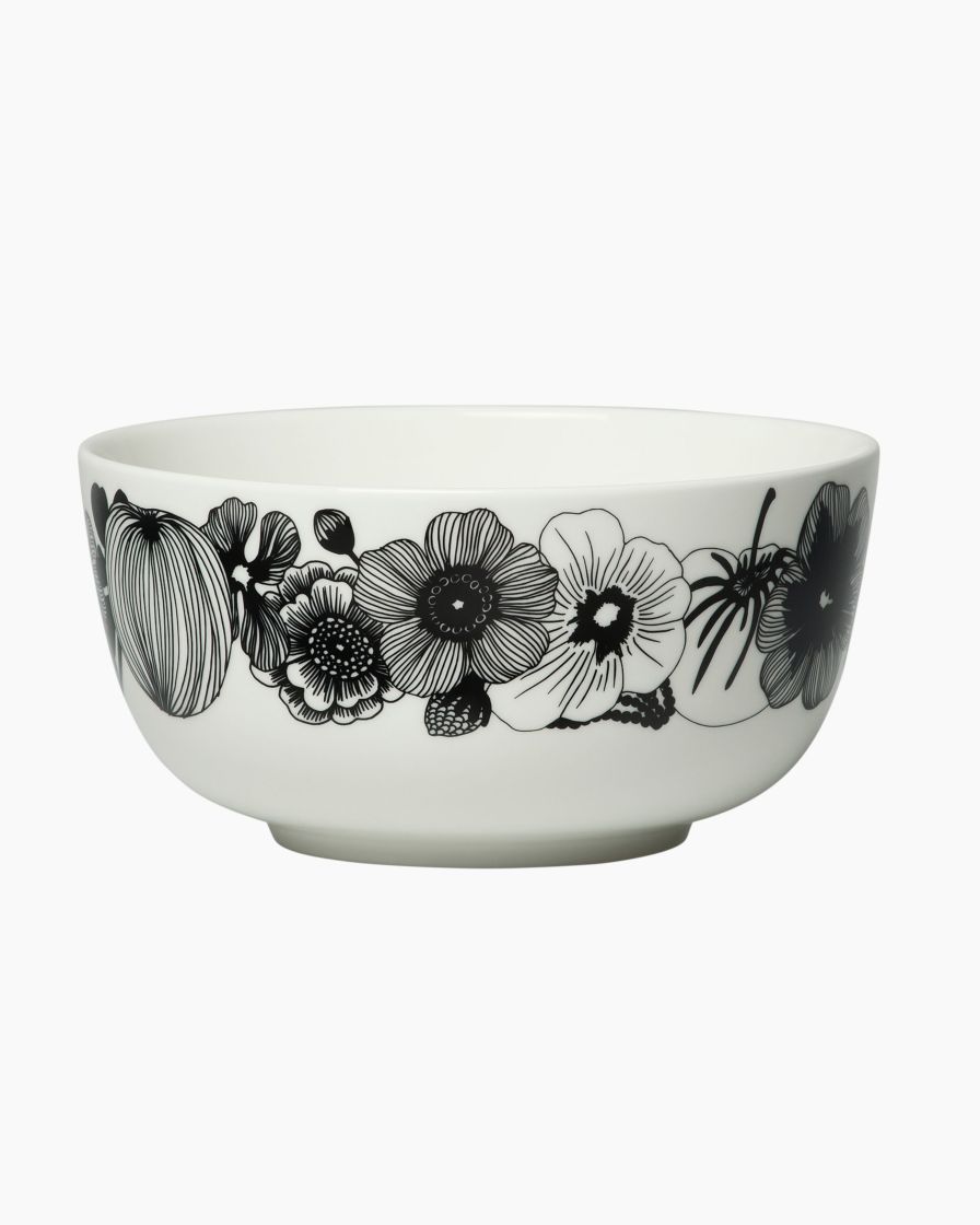 Marimekko servies Oiva/Siirtolapuutarha serveerschaal wit/zwart 069675-190 